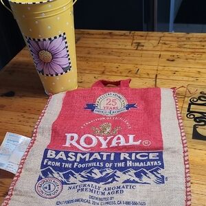 Royal Basmati Rice Burlap Bag
